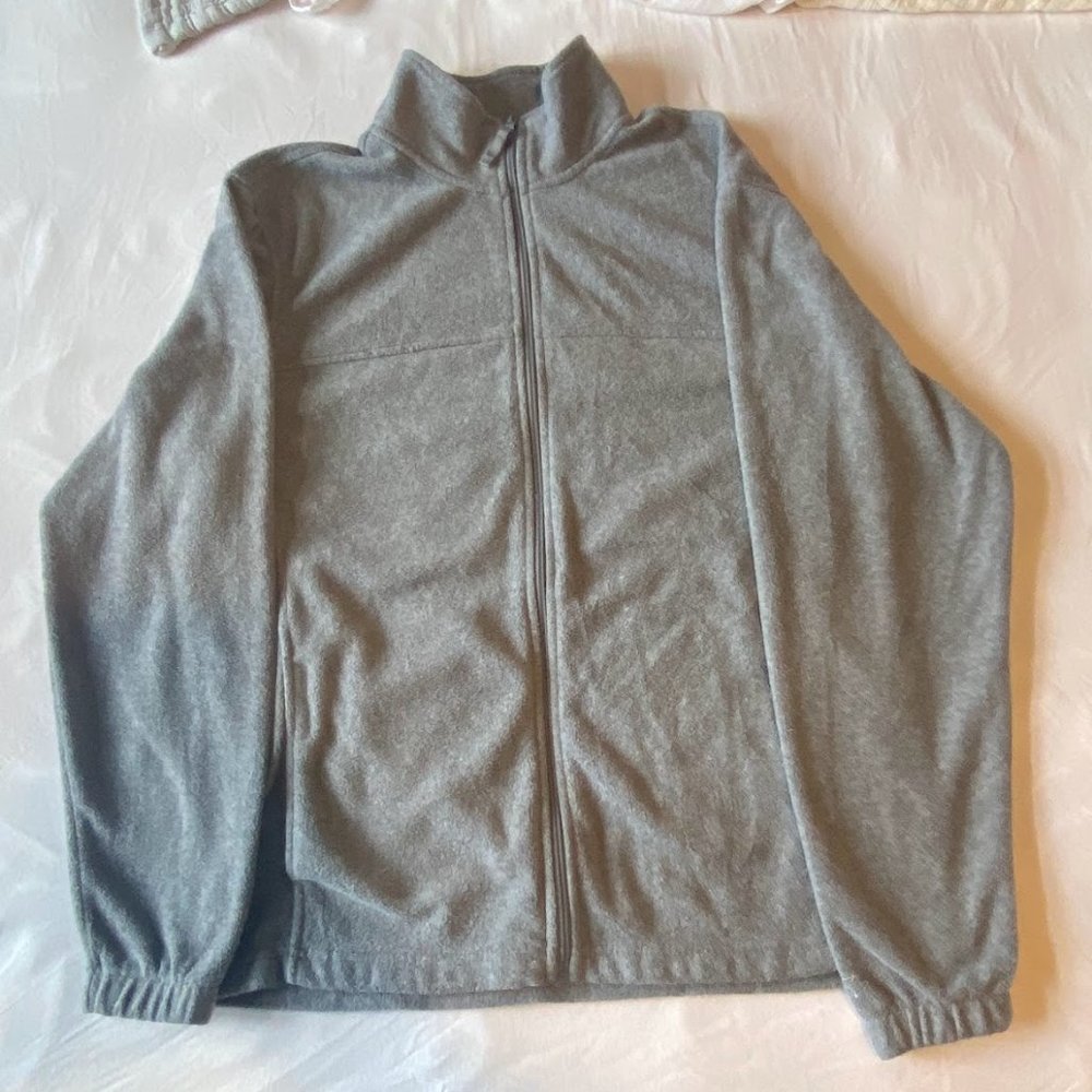 Grey Fleece Zip Up
